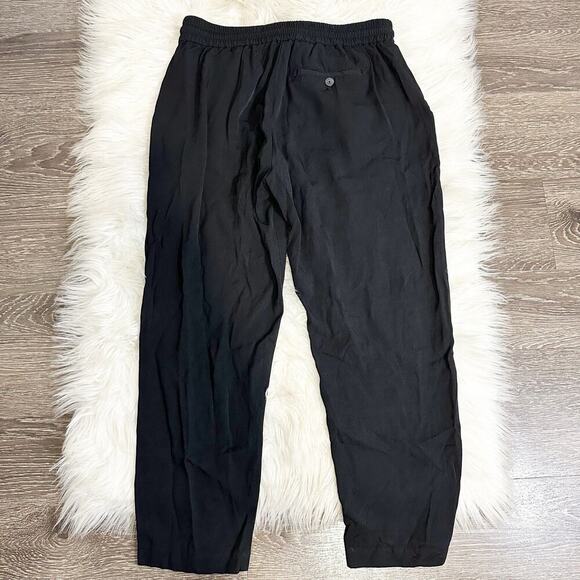 ATM Anthony Thomas Melillo Micro Twill Pull On Pants Size Small Black Pockets - Picture 2 of 5
